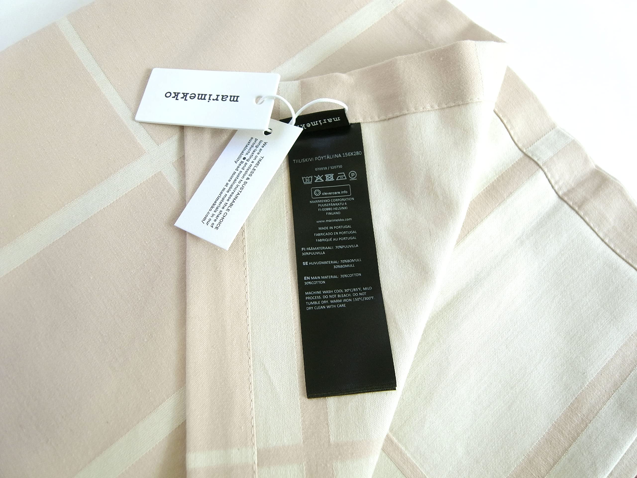 Amazon｜[マリメッコ] テーブルクロス キッチン Tiiliskivi 070959 330